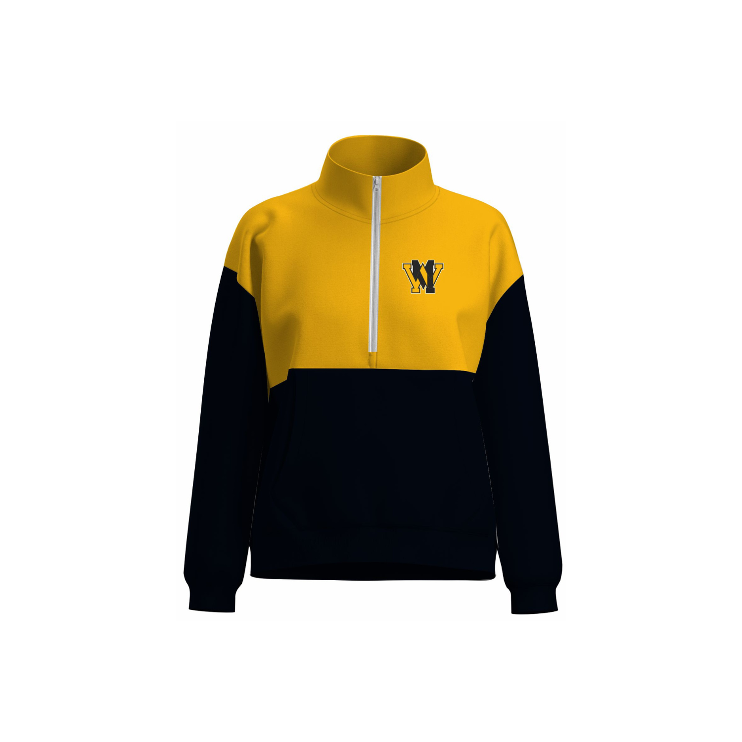 WEST MILFORD BASEBALL WOMEN'S COTTON FLEECE HALF-ZIP