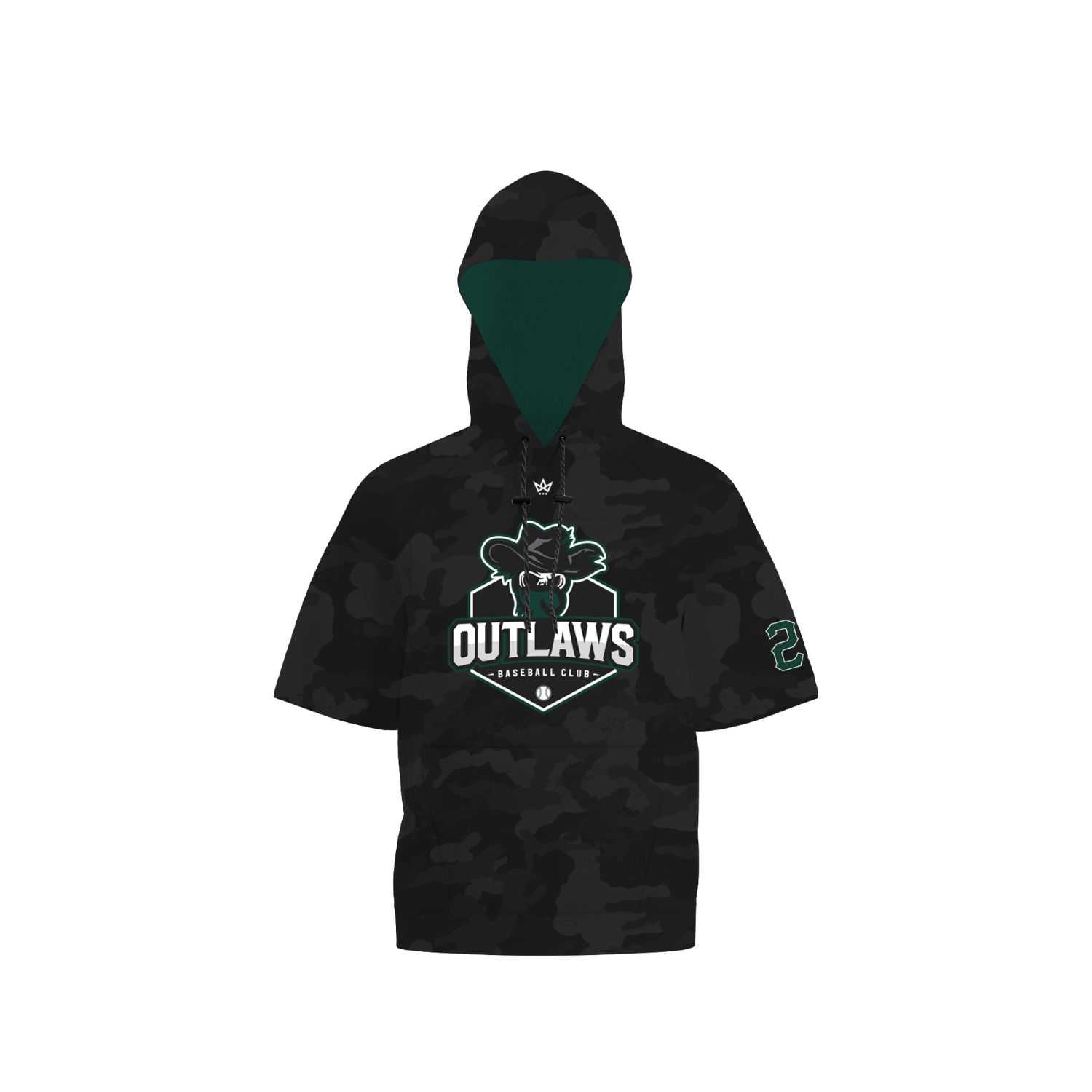 OUTLAWS BASEBALL SUB PERFORMANCE FLEECE SS HOODIE