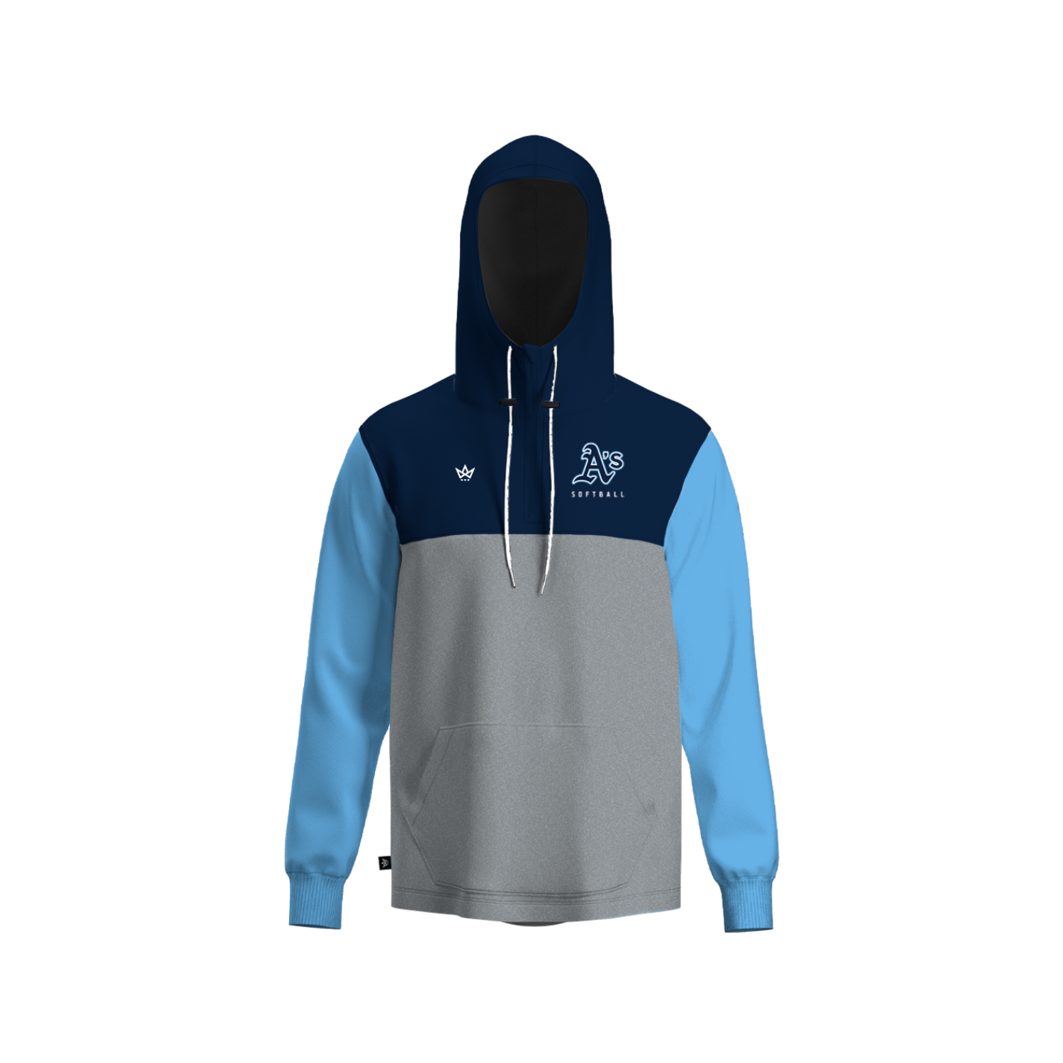 TOP LEVEL ATHLETICS SOFTBALL PANELED HOODIE