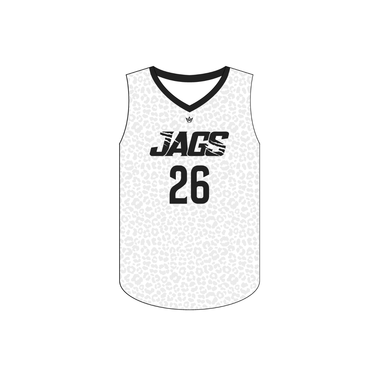 JAGUARS VOLLEYBALL CLUB WOMEN'S VOLLEYBALL SLEEVELESS JERSEY - WHITE