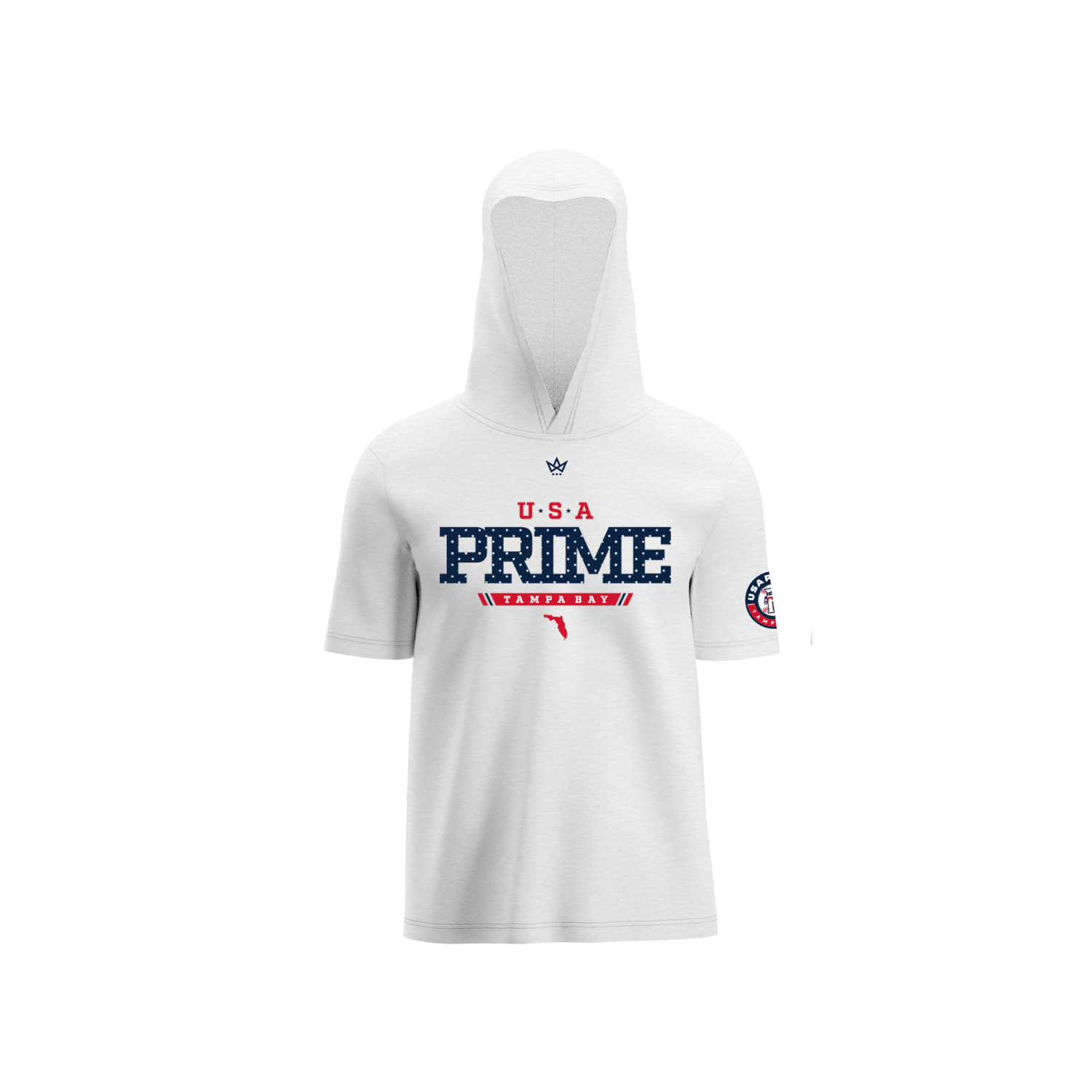 USA PRIME TAMPA FALL '26 PERFORMANCE SS HOODIE [WHITE]