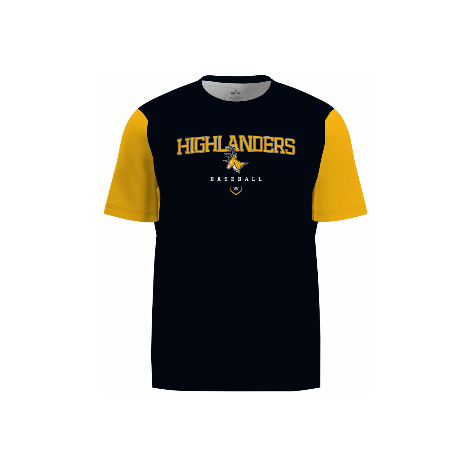 WEST MILFORD BASEBALL PERFORMANCE SS TEE - BLACK