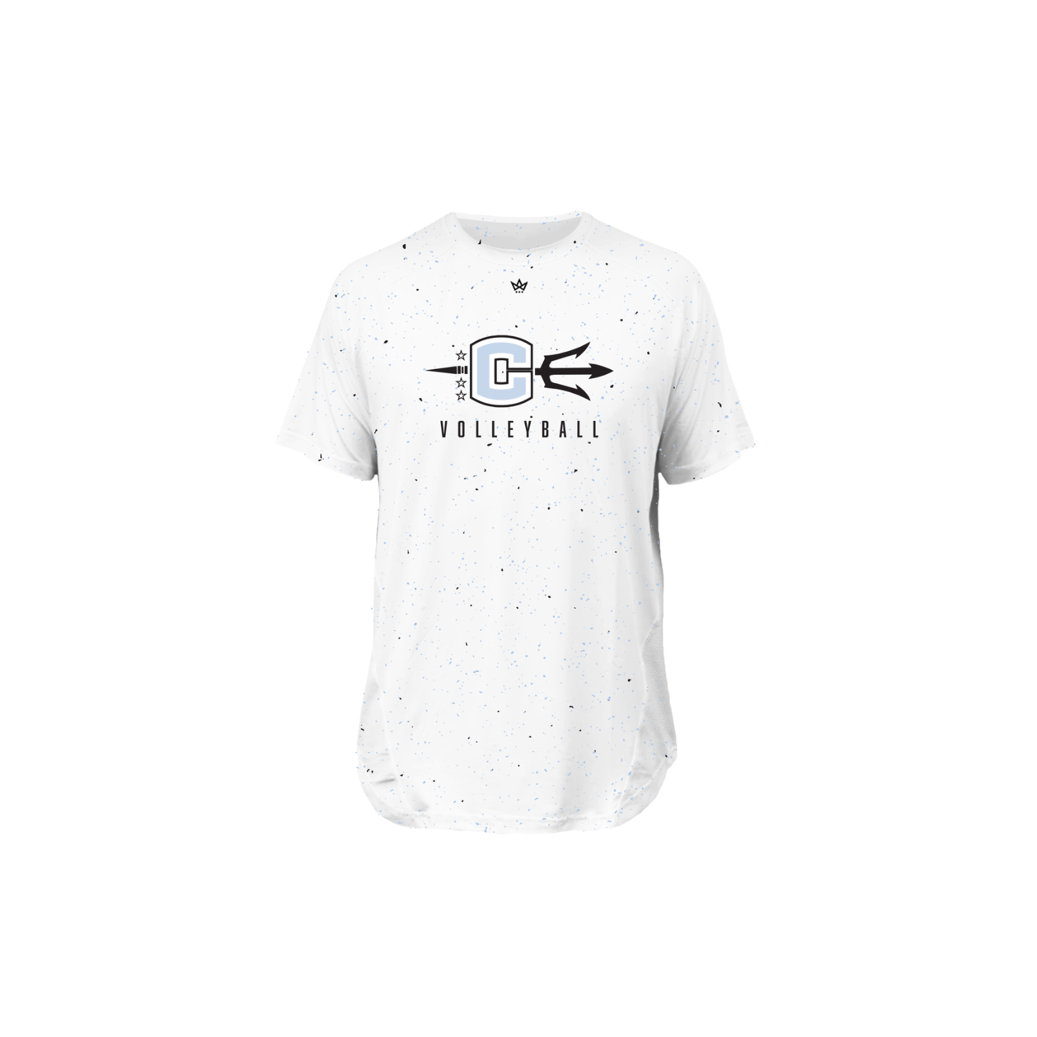 COLUMBIA HS VOLLEYBALL '26 PRO VENTED SS TEE - WHITE