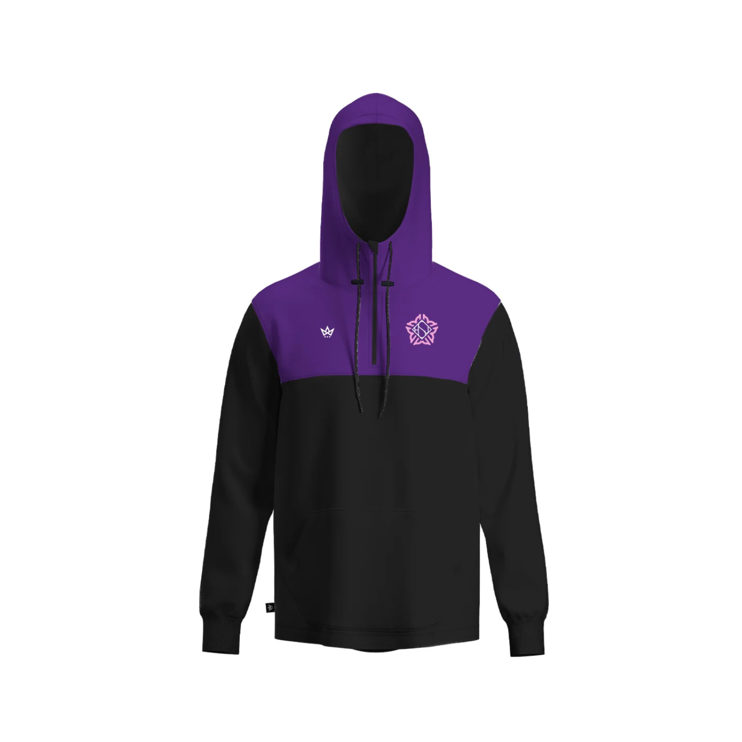 HOT SHOTS JRS PANELED HOODIE - PURPLE/BLACK