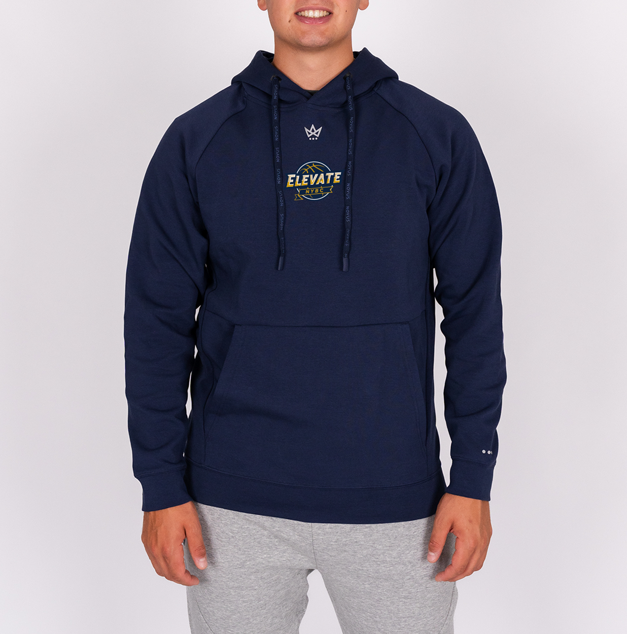 ELEVATE BASKETBALL 2026 ROYALKNIT HOODIE - NAVY