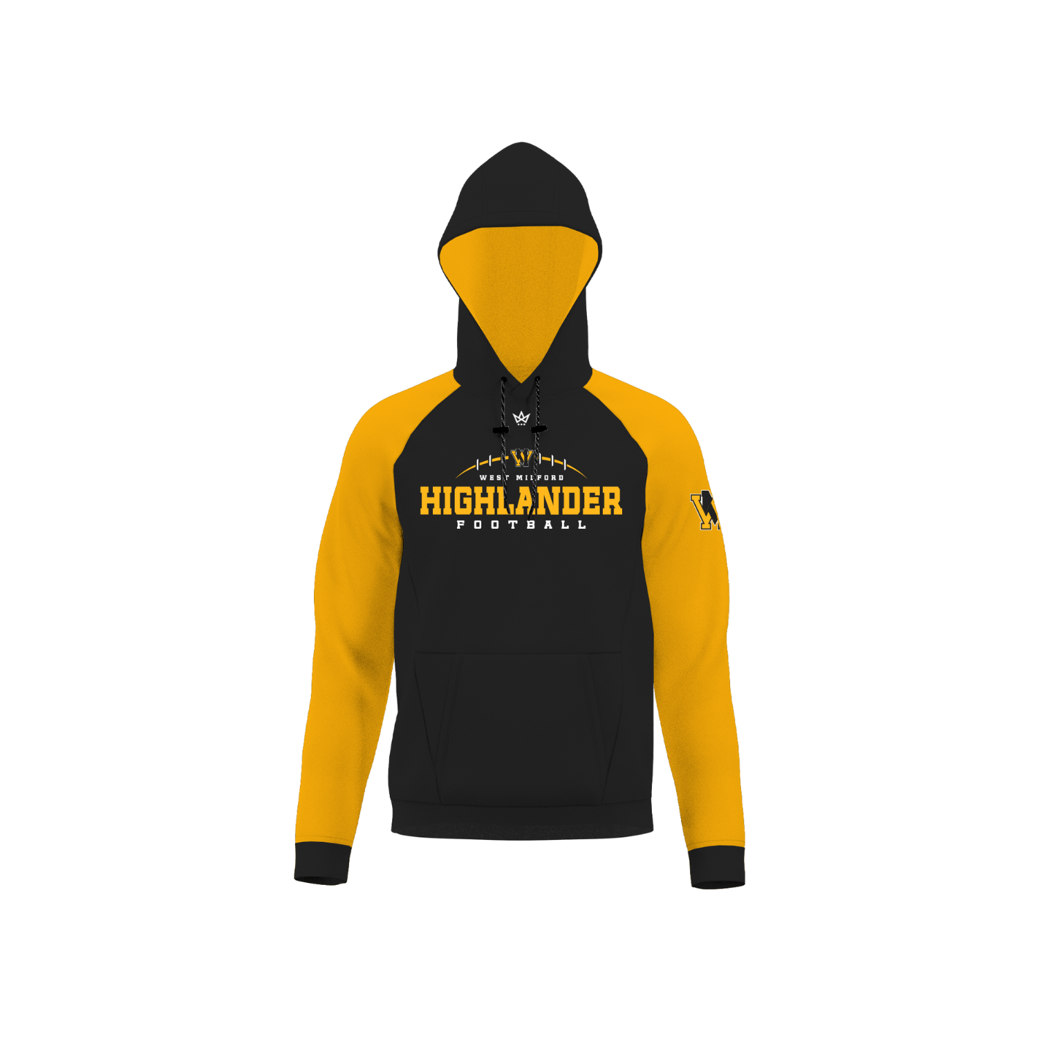 WEST MILFORD FOOTBALL SUB PERFORMANCE FLEECE HOODIE