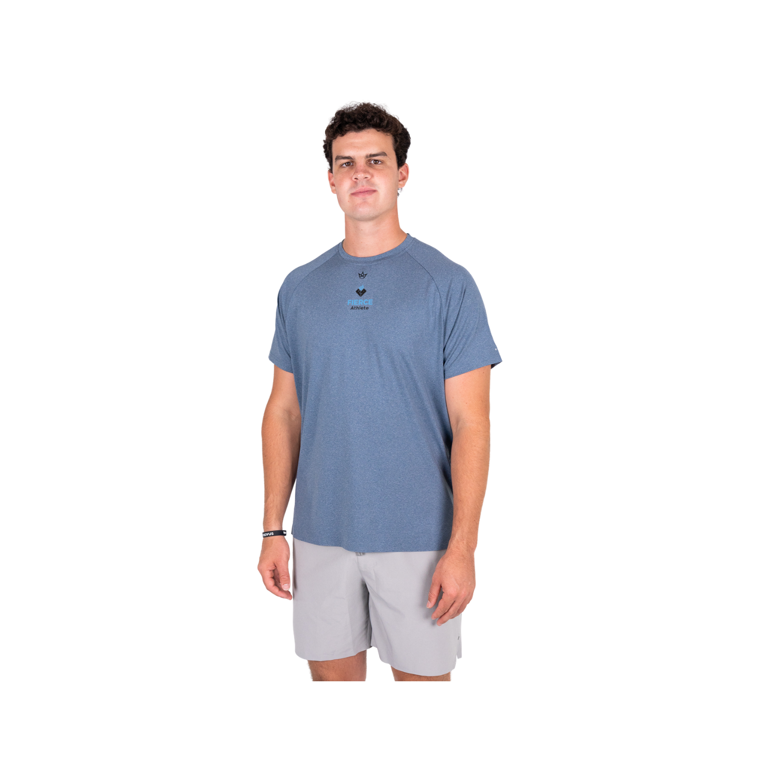 FIERCE ENDURANCE SS TEE - HEATHER INSIGNIA BLUE