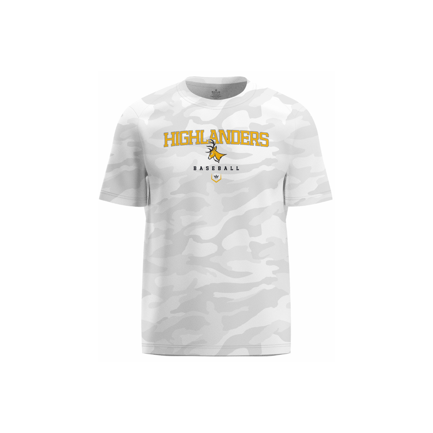 WEST MILFORD BASEBALL PERFORMANCE SS TEE - WHITE