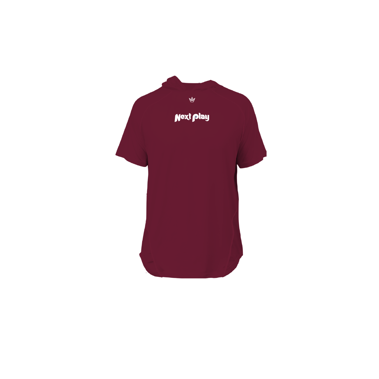 NEXT PLAY BASKETBALL '26 PRO VENTED SS HOODIE - MAROON