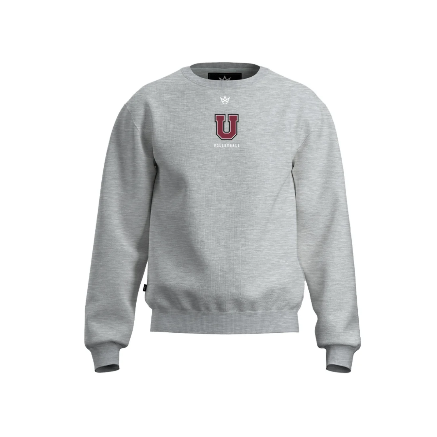 UNION COLLEGE VOLLEYBALL ACCESS COTTON FLEECE CREWNECK [GREY]