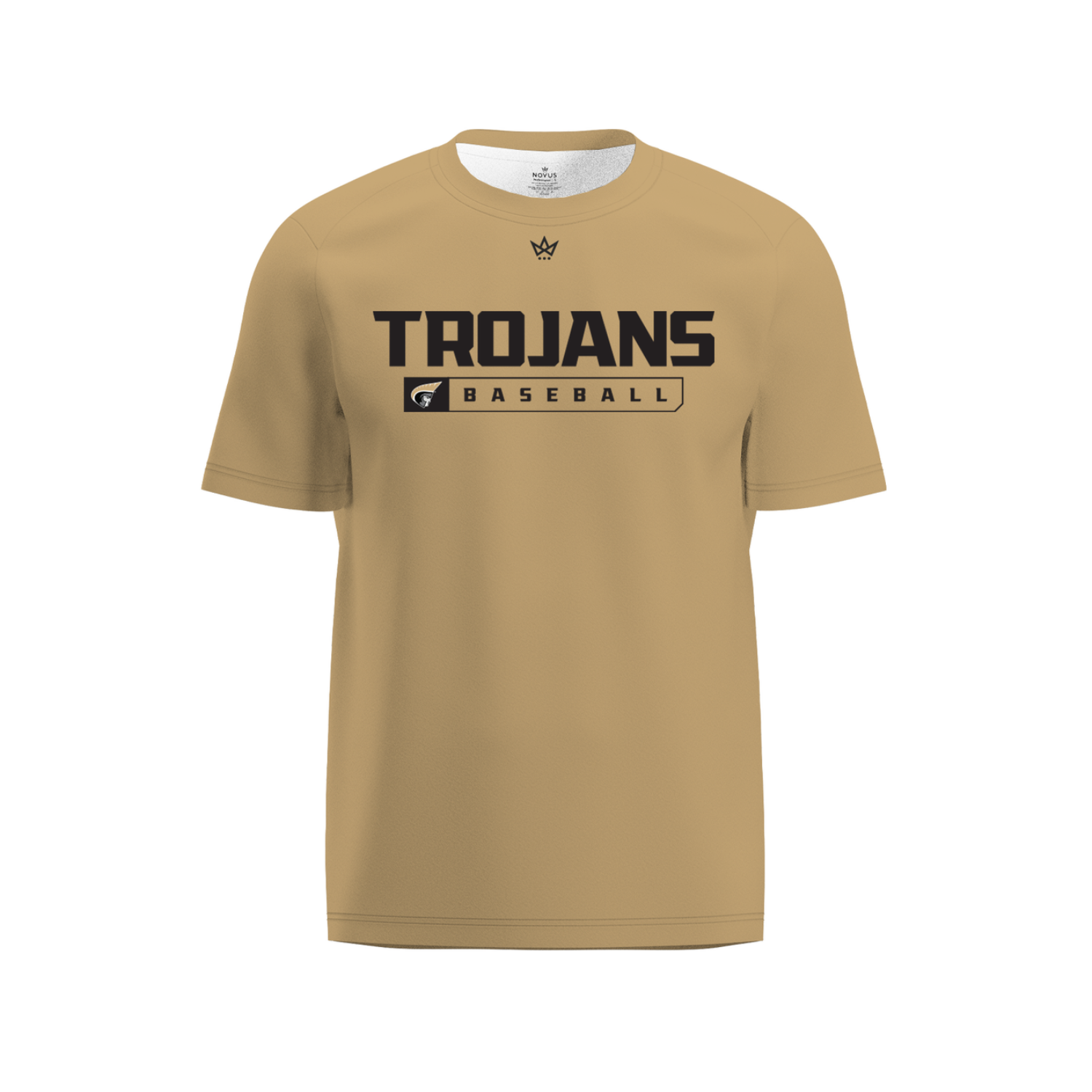 ANDERSON UNIVERSITY BASEBALL PERFORMANCE SS TEE [TAN]