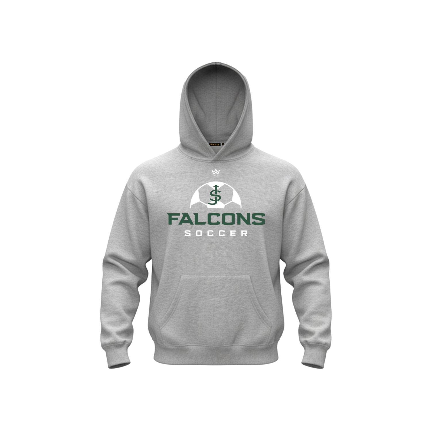 ST. JOE'S FALCONS SOCCER ACCESS COTTON FLEECE HOODIE - GREY