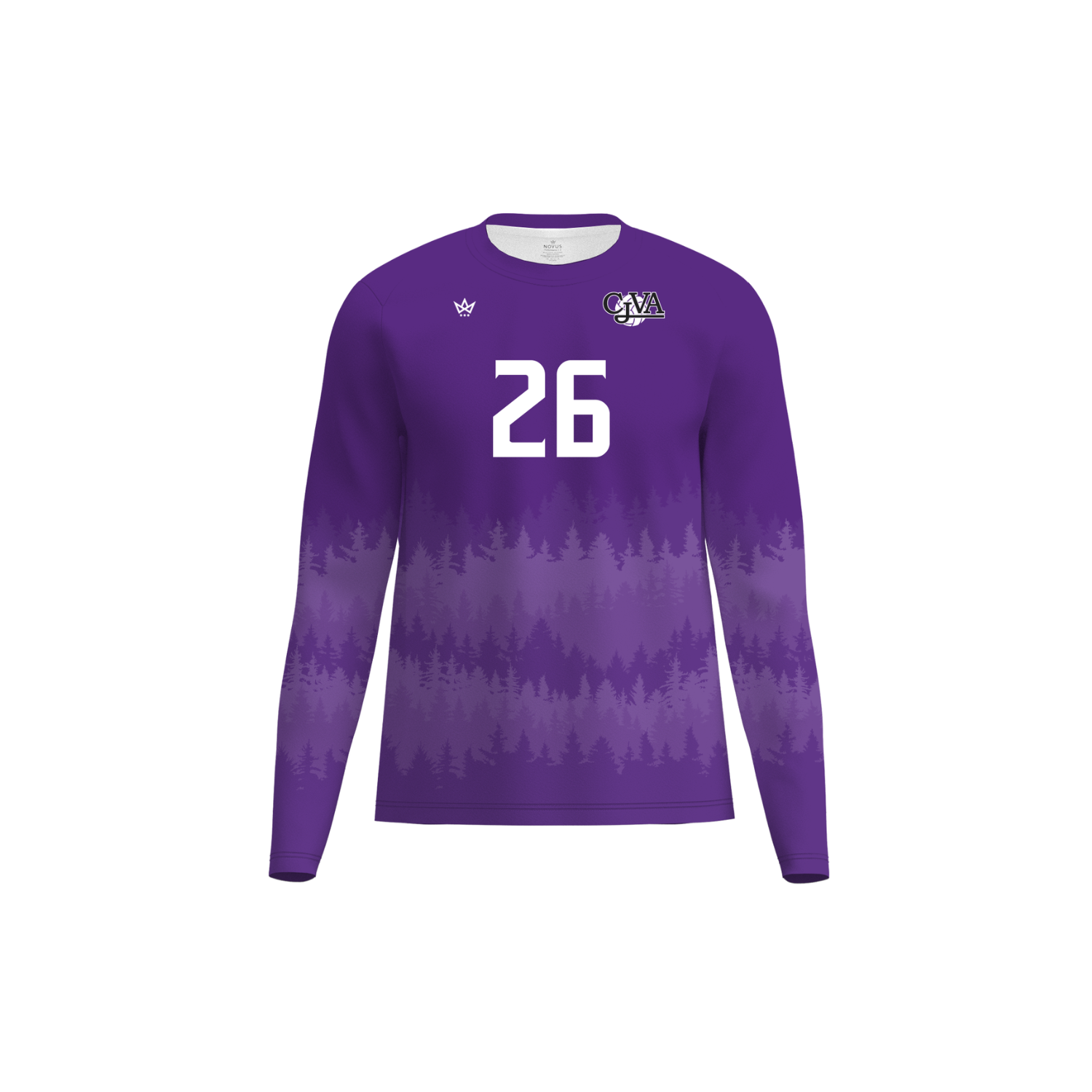 CENTRAL JERSEY VOLLEYBALL ACADEMY PERFORMANCE LS - PURPLE
