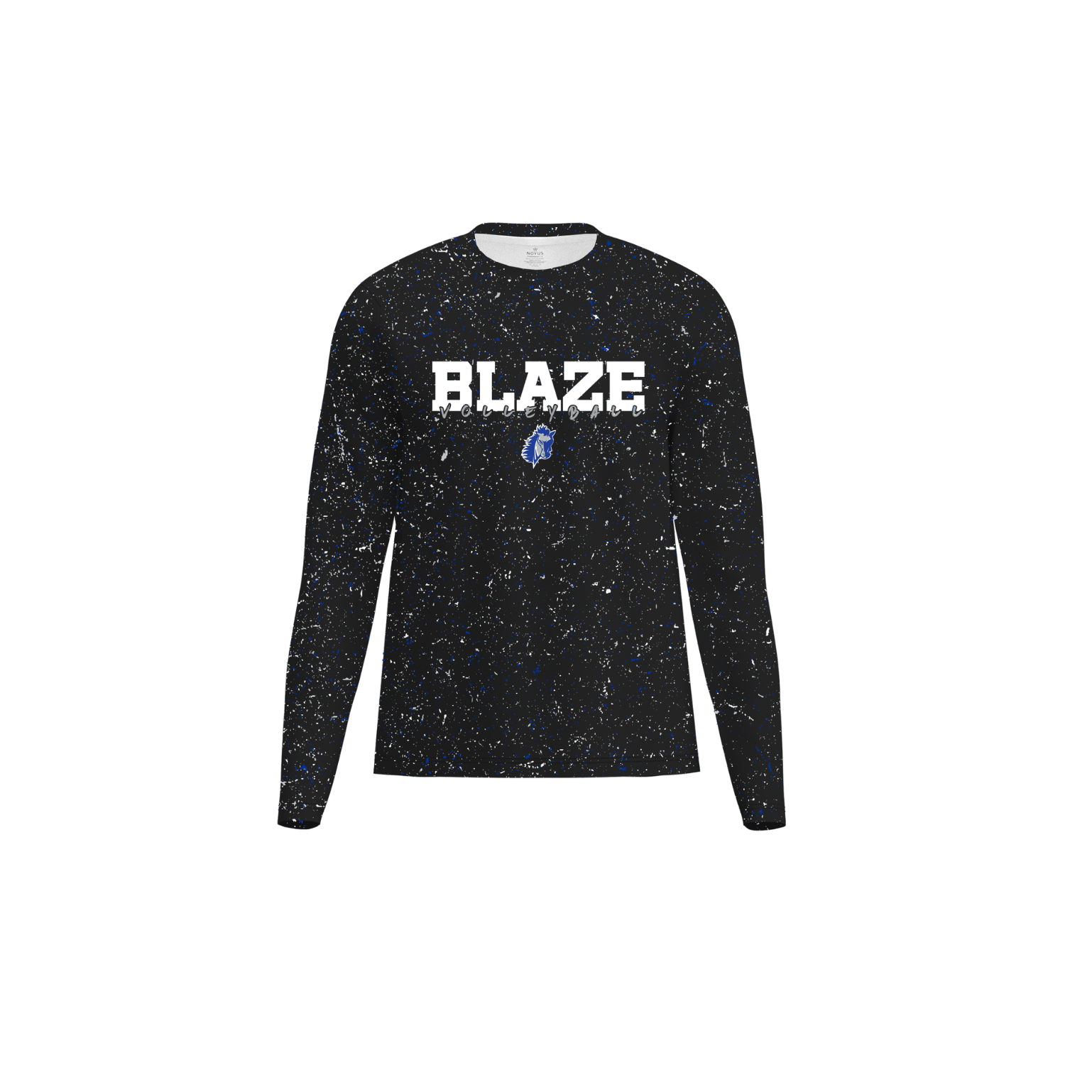 BLUEGRASS BLAZE VOLLEYBALL PERFORMANCE LS - BLACK