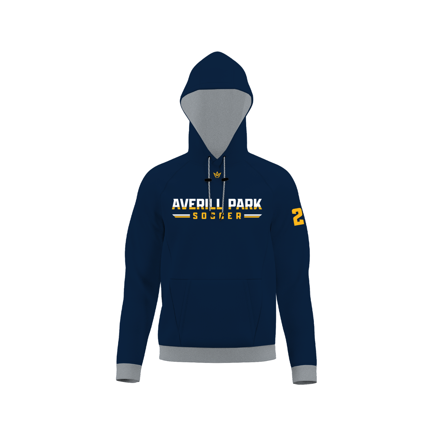 AVERILL PARK YOUTH SOCCER SUB PERFORMANCE FLEECE HOODIE [NAVY]