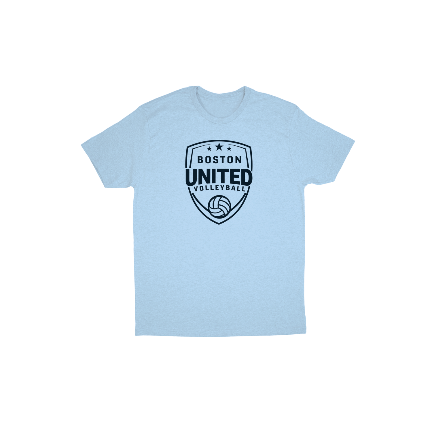 BOSTON UNITED COACHES BASIC COTTON SS TEE - LIGHT BLUE