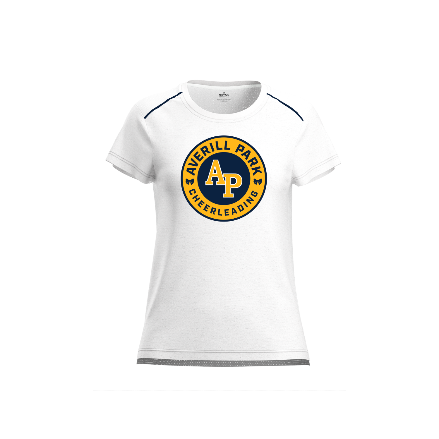 AVERILL PARK WARRIORS POP WARNER WOMEN'S AURA TEE - WHITE CHEERLEADING