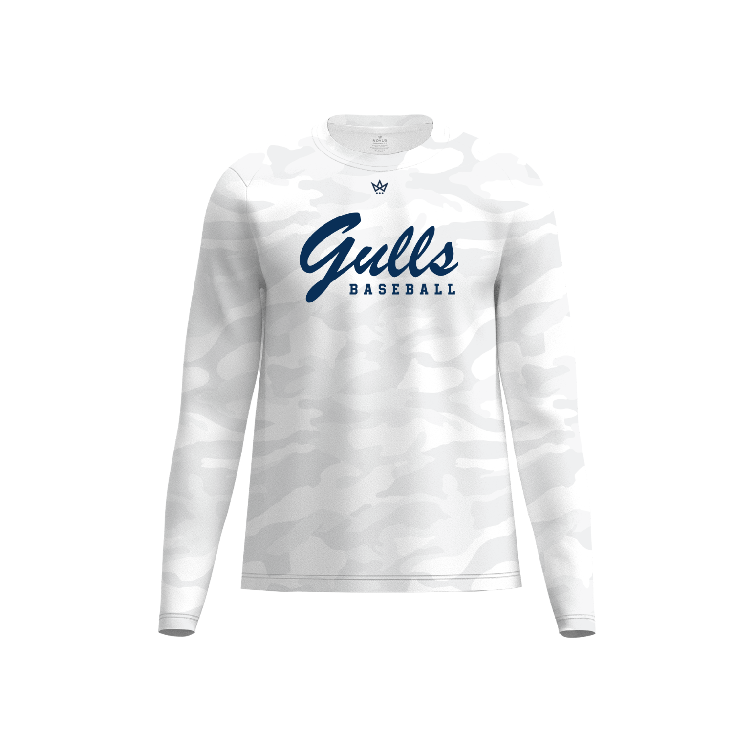 ENDICOTT BASEBALL PERFORMANCE LS [WHITE CAMO]