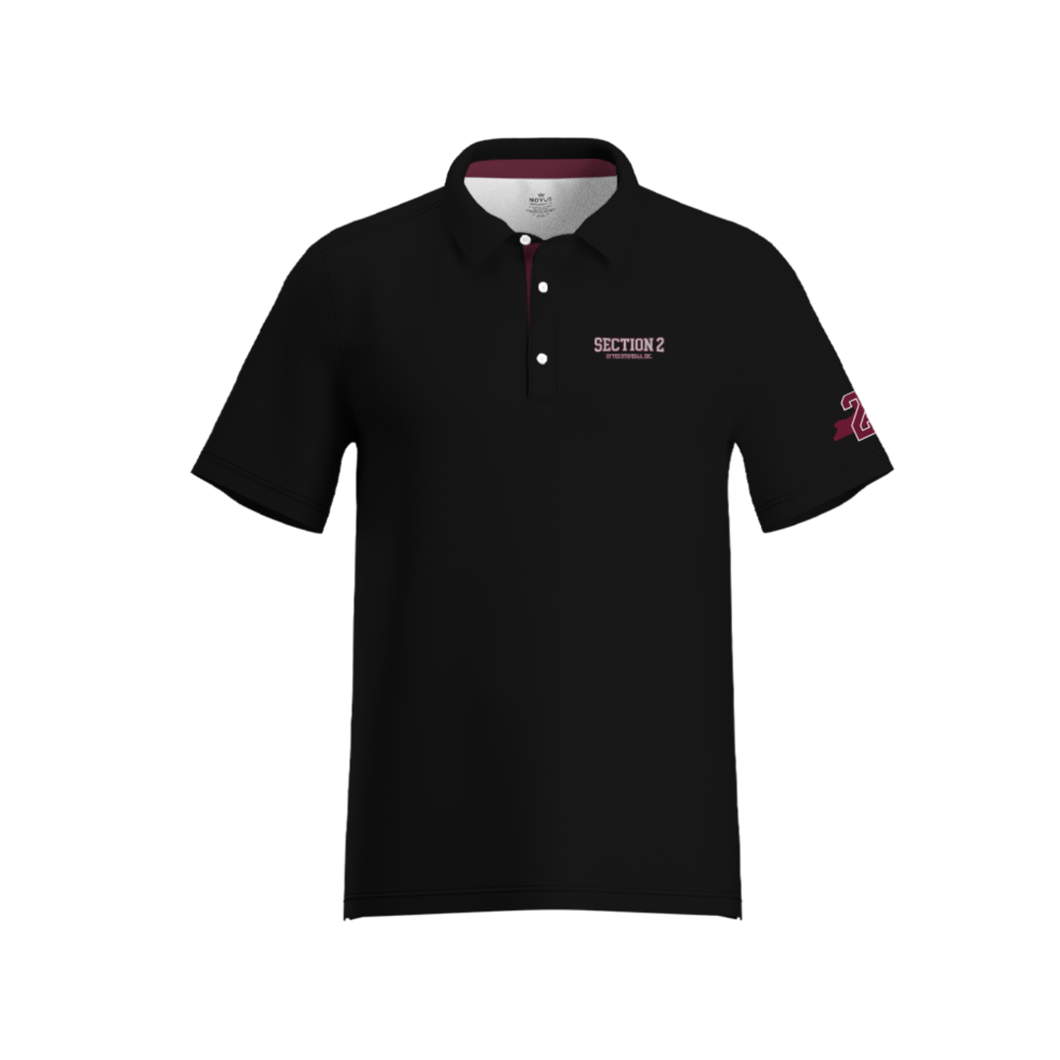 SECTION 2 BASEBALL PERFORMANCE POLO [BLACK]