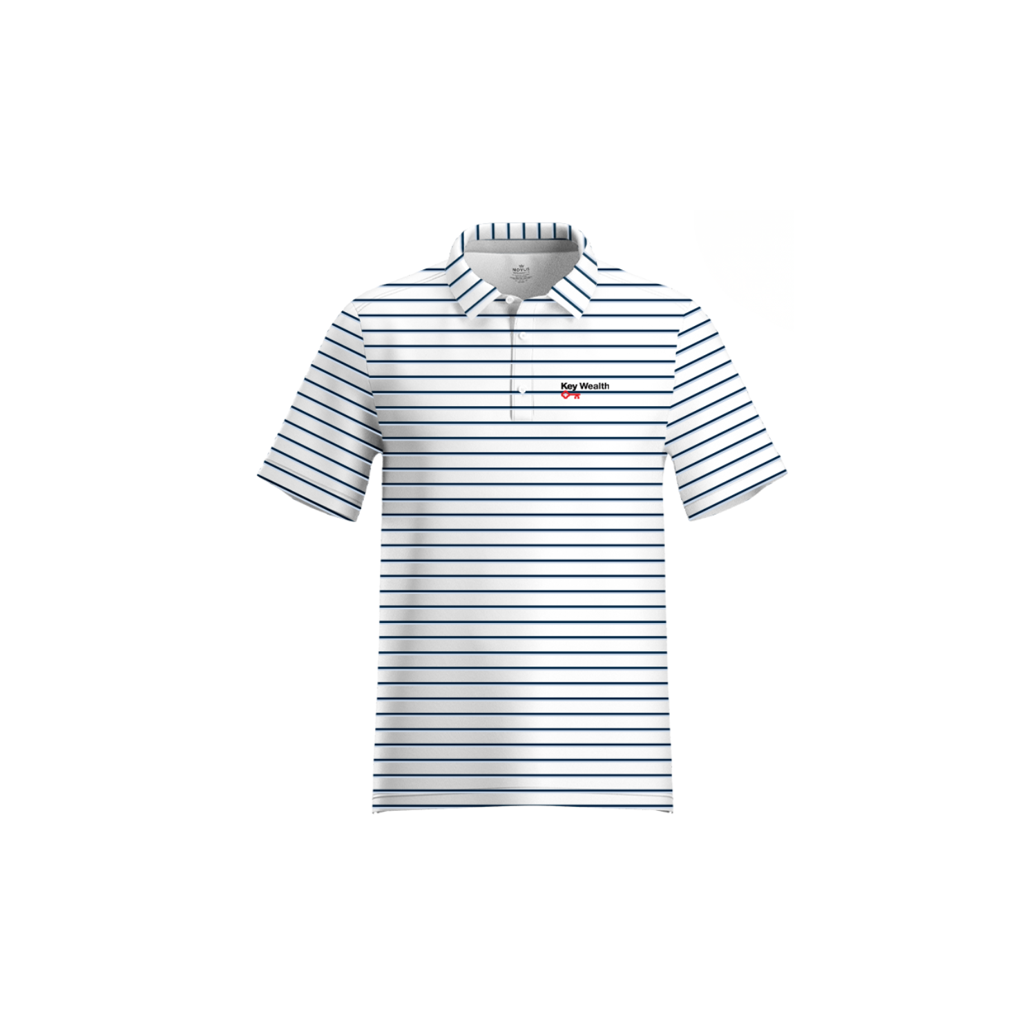 KEY BANK INVESTMENTS SUB PERFORMANCE POLO - WHITE