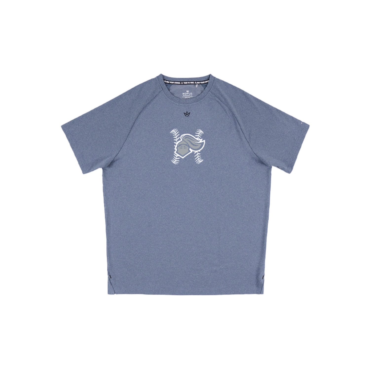 CLARK SOFTBALL '26 ENDURANCE SS TEE - HEATHER INSIGNIA BLUE (ATHLETIC FIT)