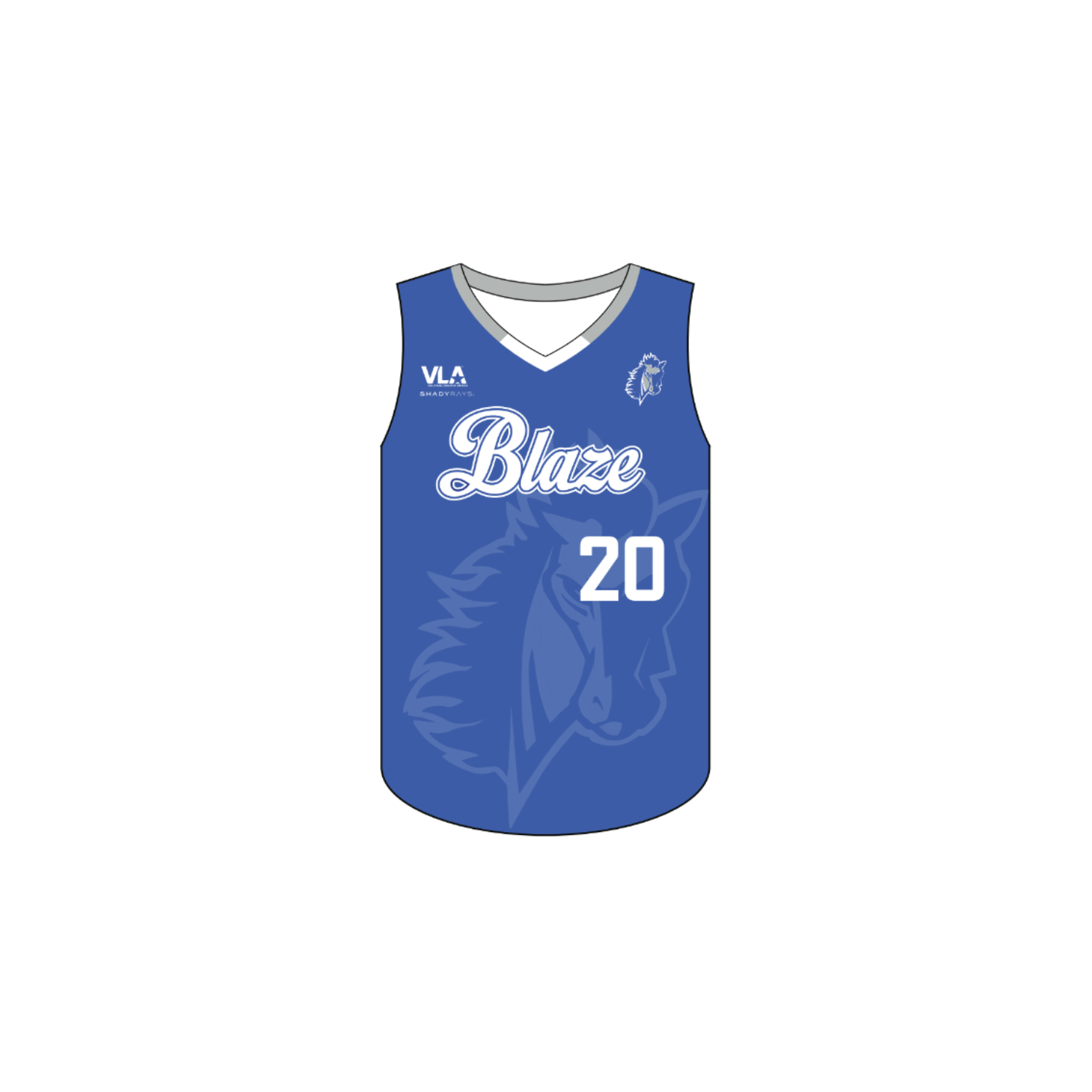 BLUEGRASS BLAZE VOLLEYBALL WOMEN'S VOLLEYBALL SLEEVELESS JERSEY