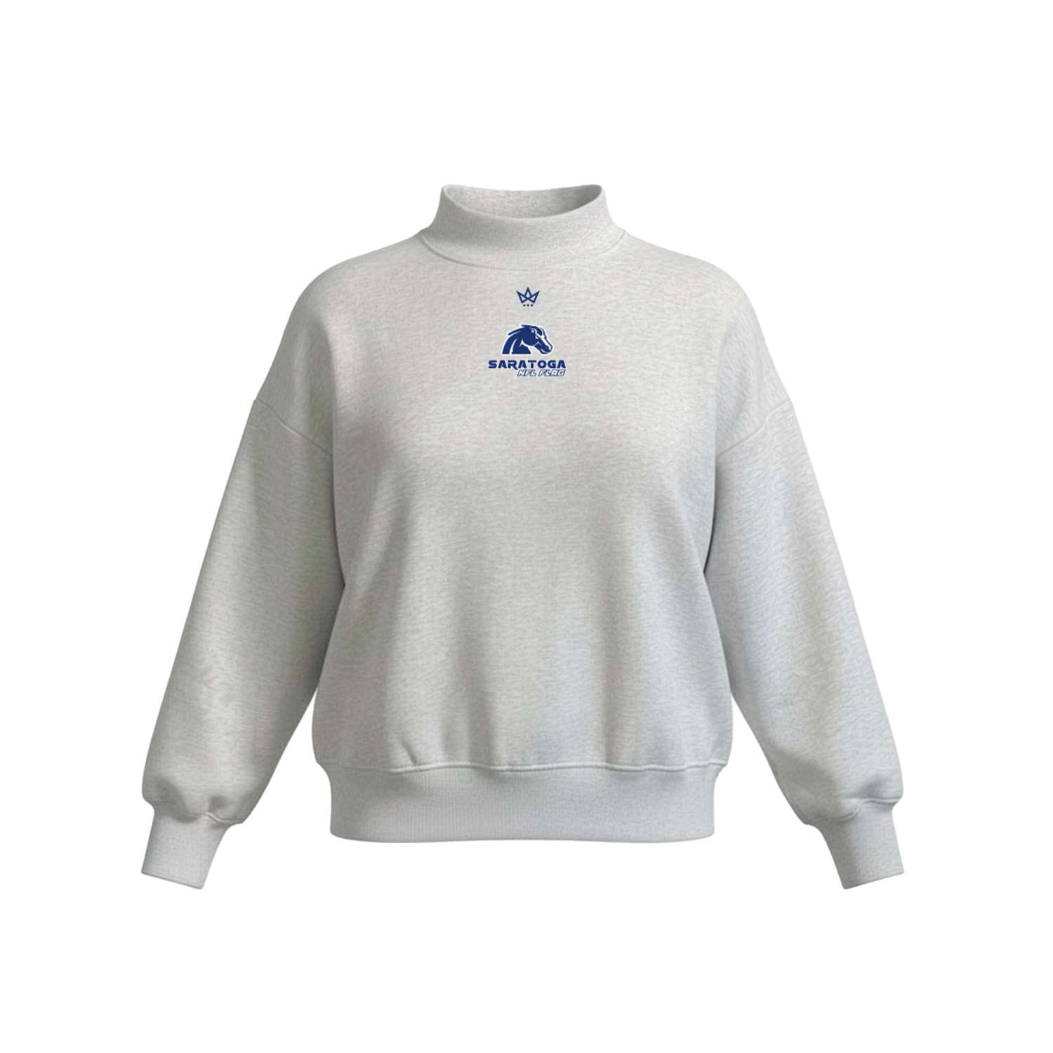 SARATOGA NFL FLAG FOOTBALL WOMEN'S COTTON FLEECE MOCKNECK