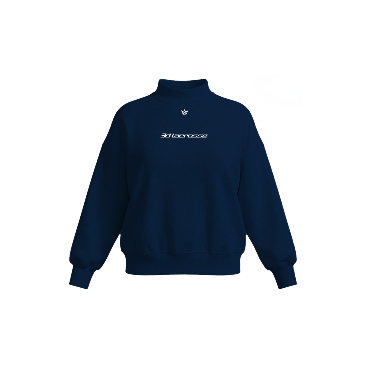 3D NATIONAL WOMEN'S COTTON FLEECE MOCKNECK - NEW ENGLAND (NAVY)