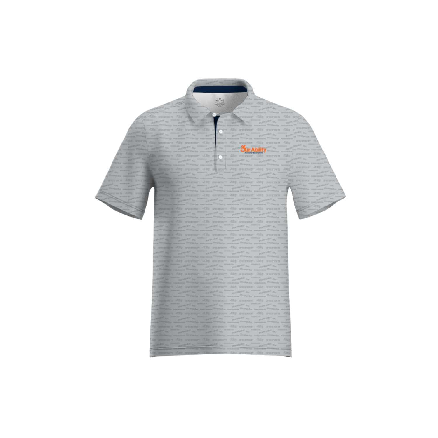 OUR ABILTY INC. SUB PERFORMANCE POLO - GREY