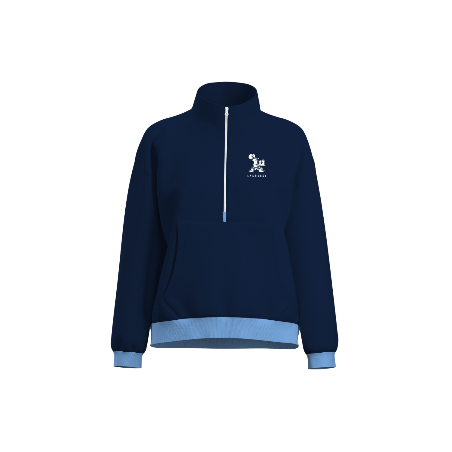 CLARK YOUTH LACROSSE '26 WOMEN'S COTTON FLEECE HALF-ZIP