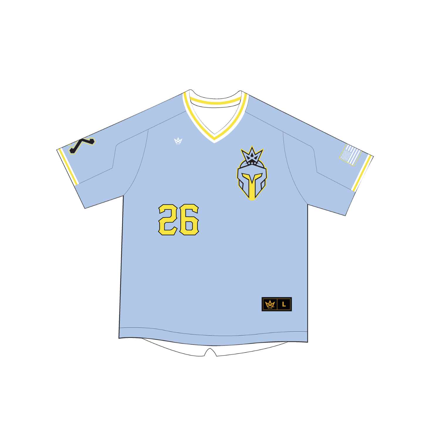 NOVUS KNIGHTS (SC) BASEBALL VENTUS V-NECK JERSEY [BLUE]