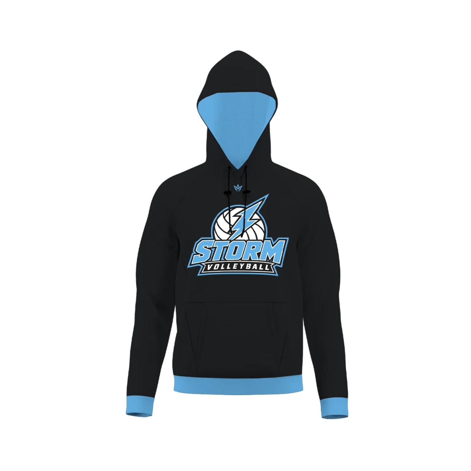 STORM VOLLEYBALL CLUB SUB PERFORMANCE FLEECE HOODIE - BLACK