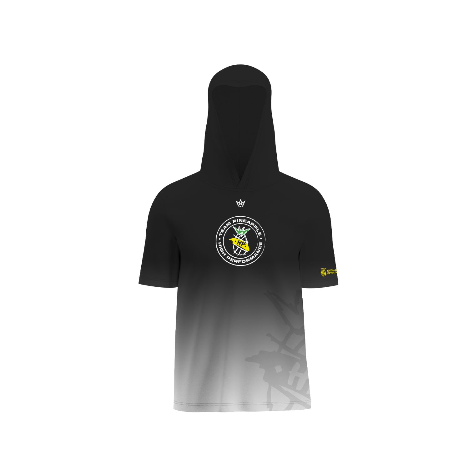 PINEAPPLE HIGH PERFORMANCE '26 PERFORMANCE SS HOODIE [BLACK FADE]
