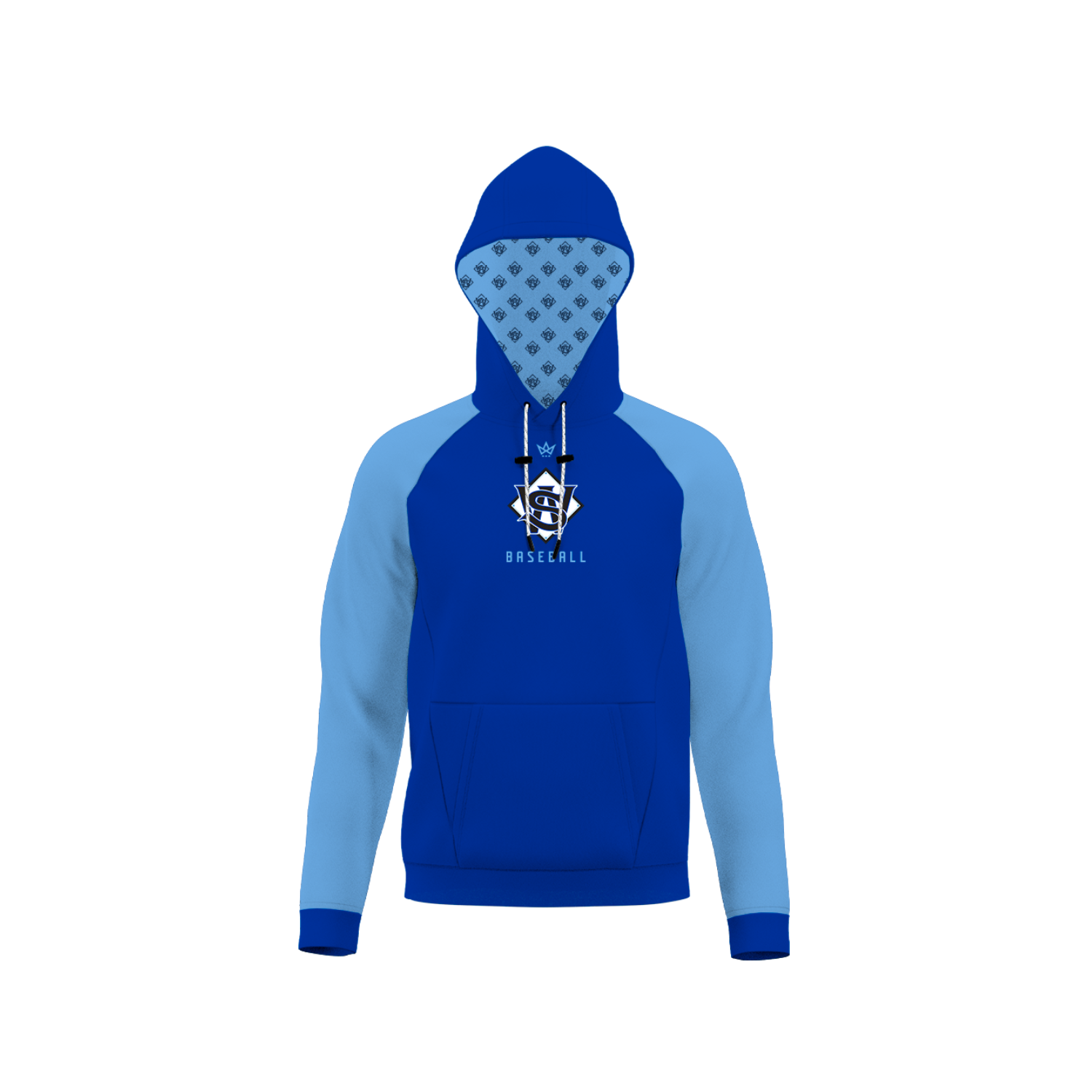 SARATOGA WILTON YOUTH BASEBALL SUB PERFORMANCE FLEECE HOODIE [BLUE]