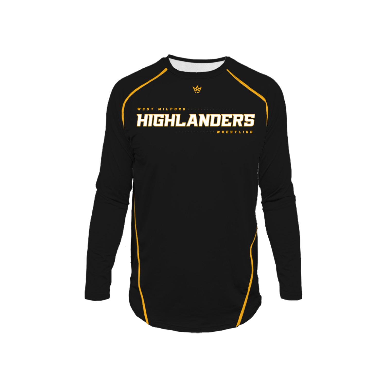 WEST MILFORD WRESTLING PRO VENTED LS [BLACK]