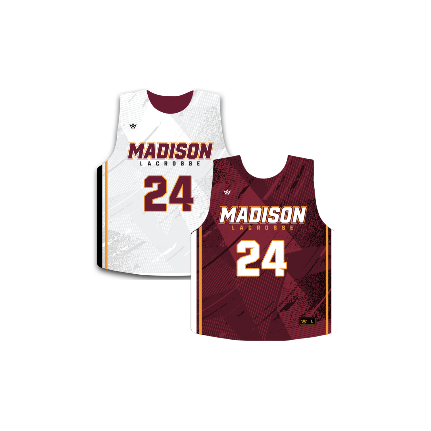 MADISON LACROSSE '26 LACROSSE SUBLIMATED REVERSIBLE PINNIE - YOUTH STYLE