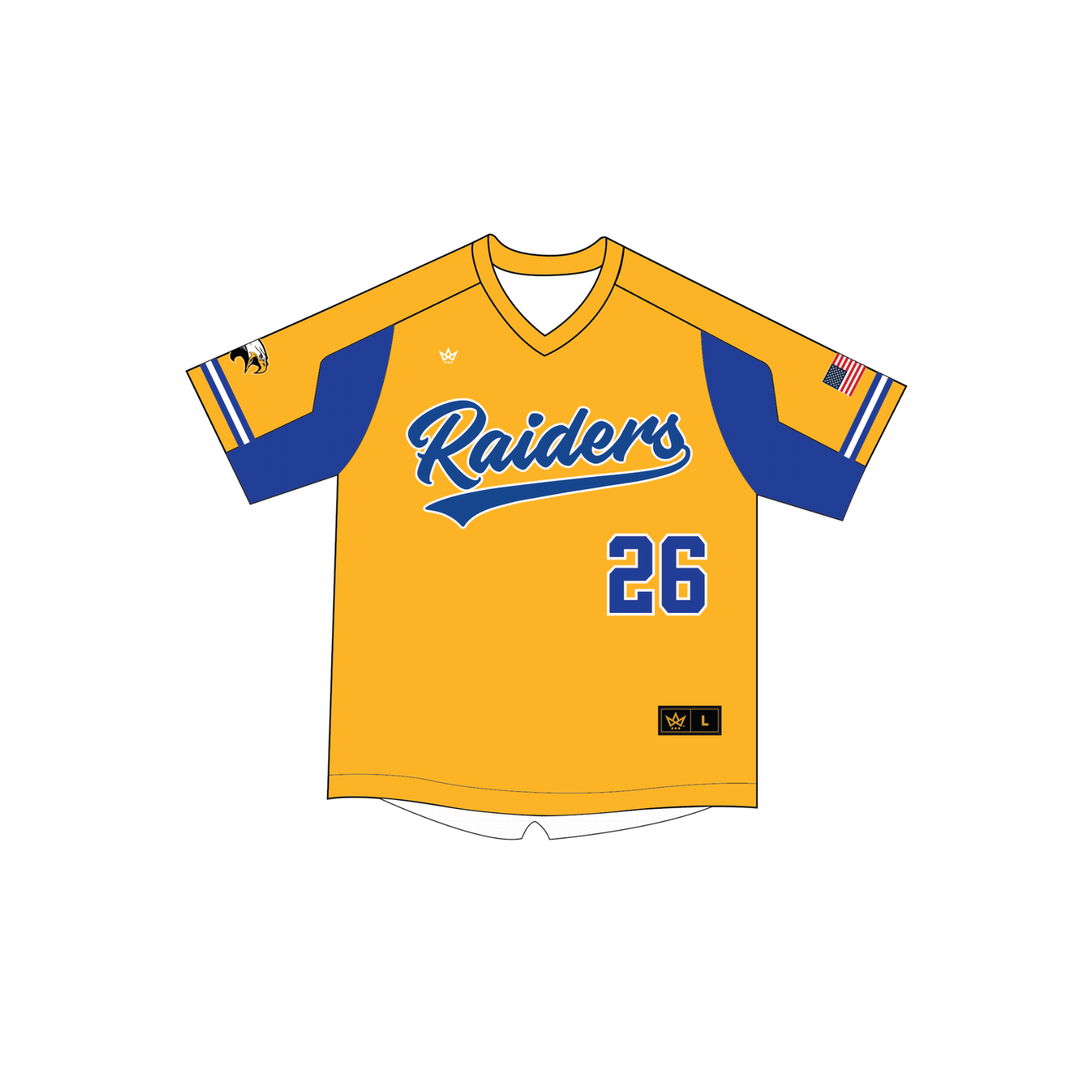 NORTH BRUNSWICK BASEBALL BASEBALL VENTUS V-NECK JERSEY