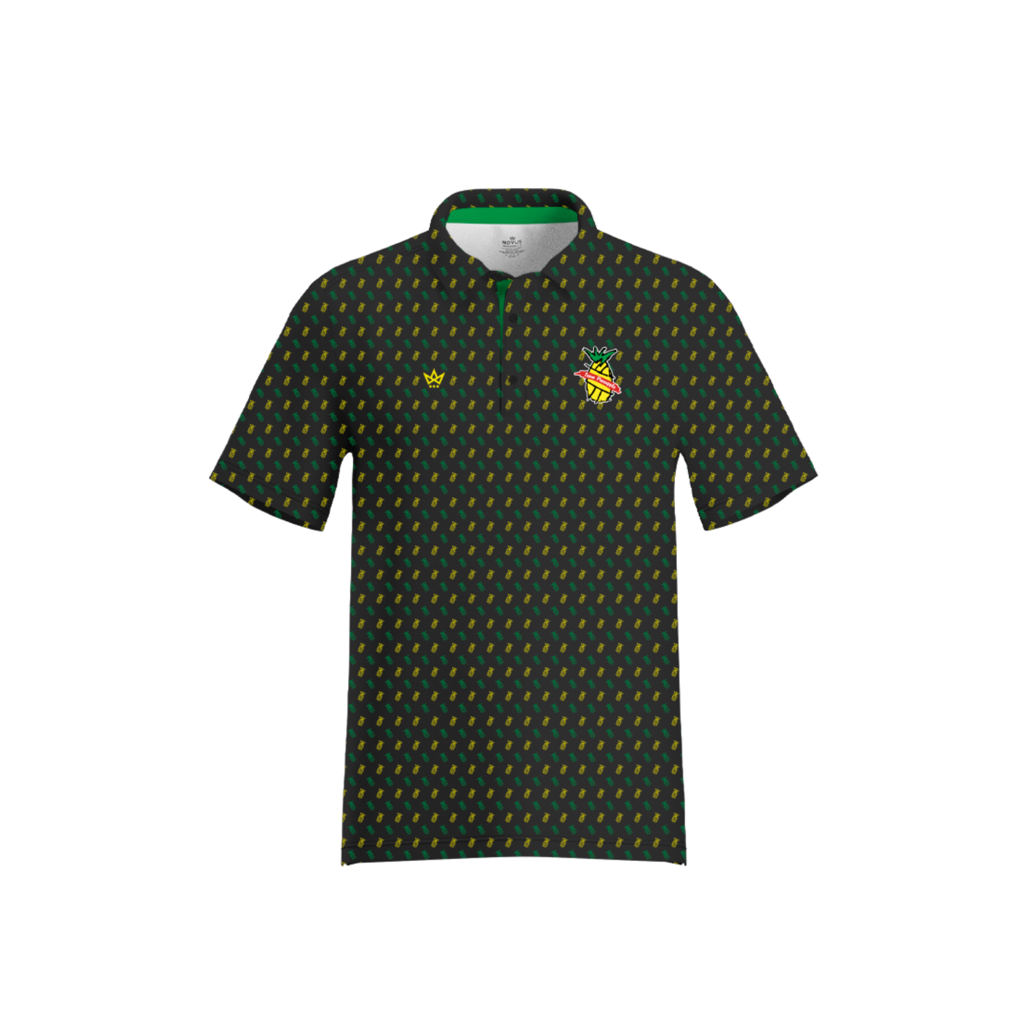 TEAM PINEAPPLE VBC COACH POLOS SUB PERFORMANCE POLO - BLACK