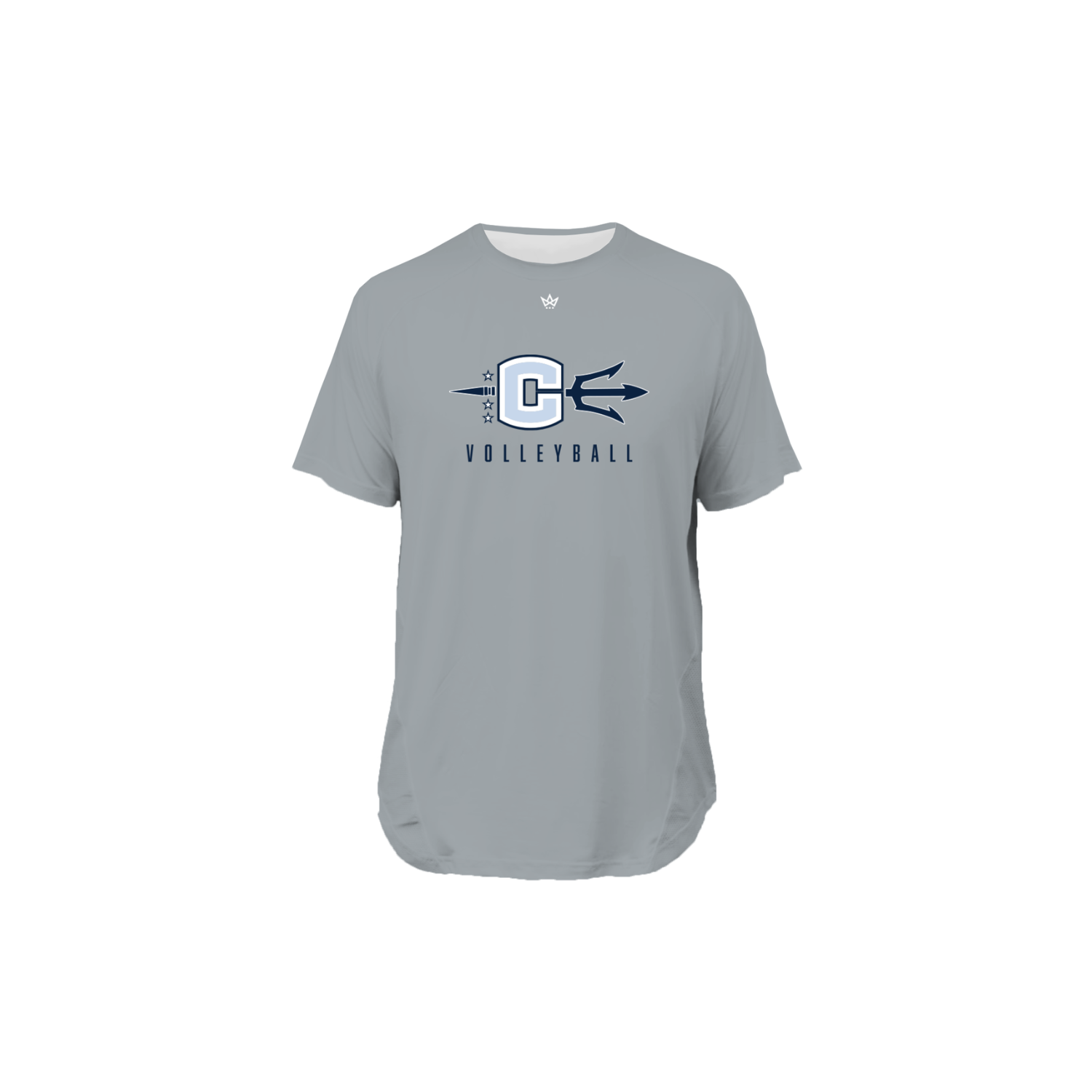 COLUMBIA HS VOLLEYBALL '26 PRO VENTED SS TEE - GRAY