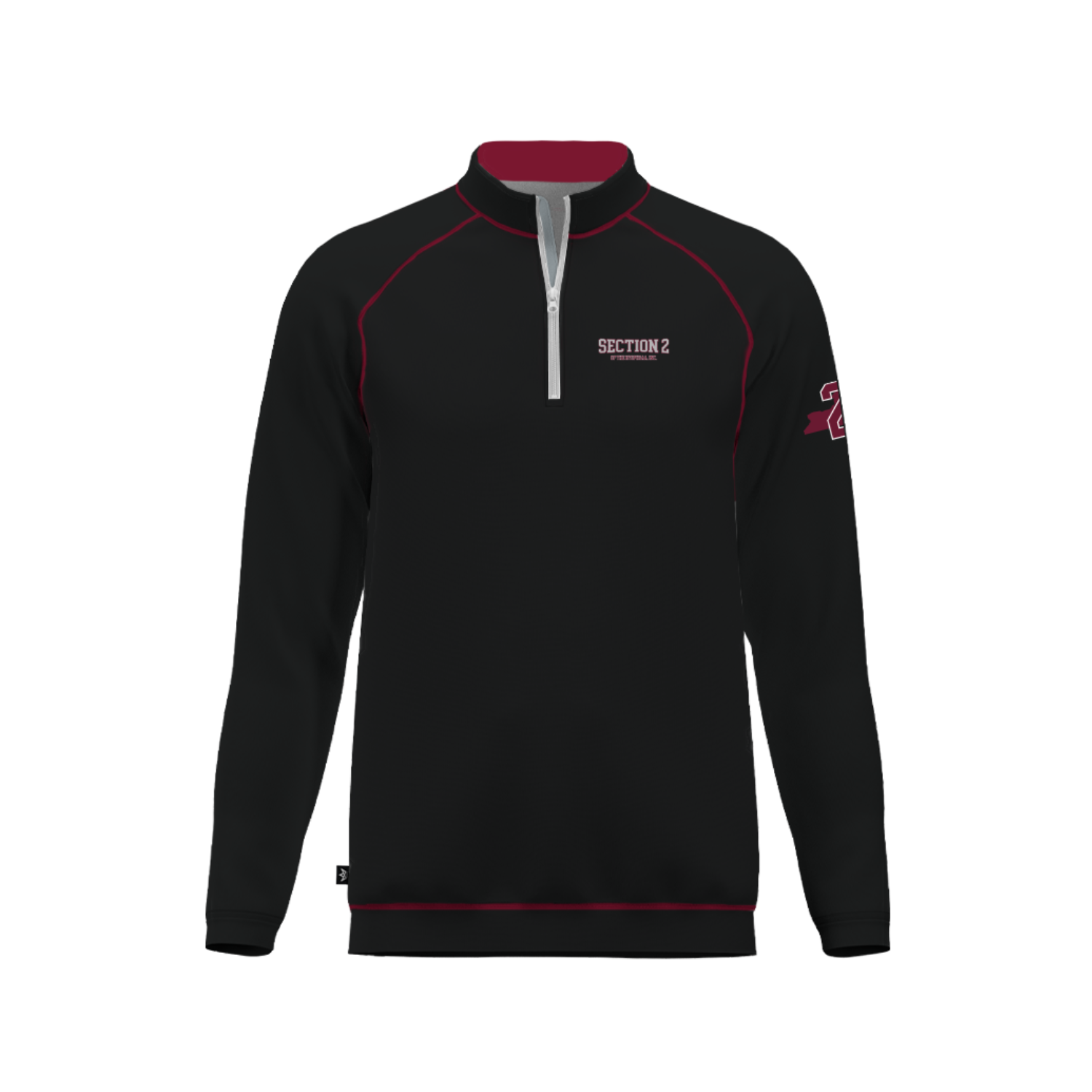 SECTION 2 BASEBALL SUB PERFORMANCE QUARTER-ZIP [BLACK]