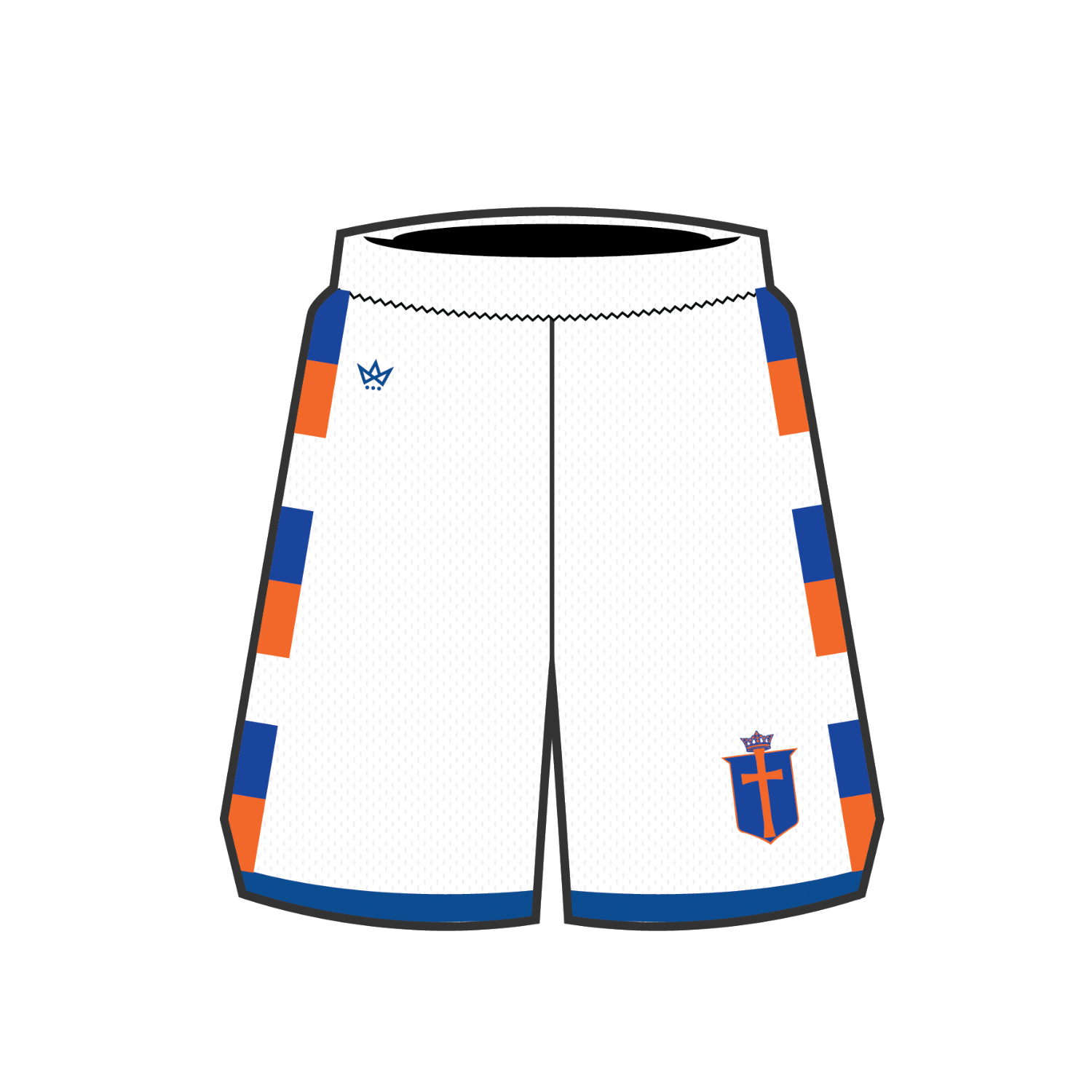 ST. CLEMENT'S PORTHOLE MESH SHORTS [WHITE/BLUE]