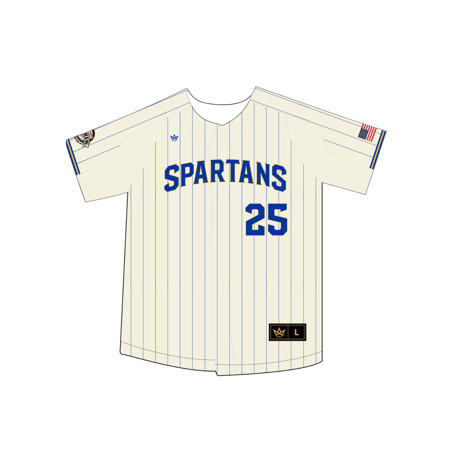 QUEENSBURY YOUTH BASEBALL & SOFTBALL BASEBALL VENTUS FULL BUTTON JERSEY