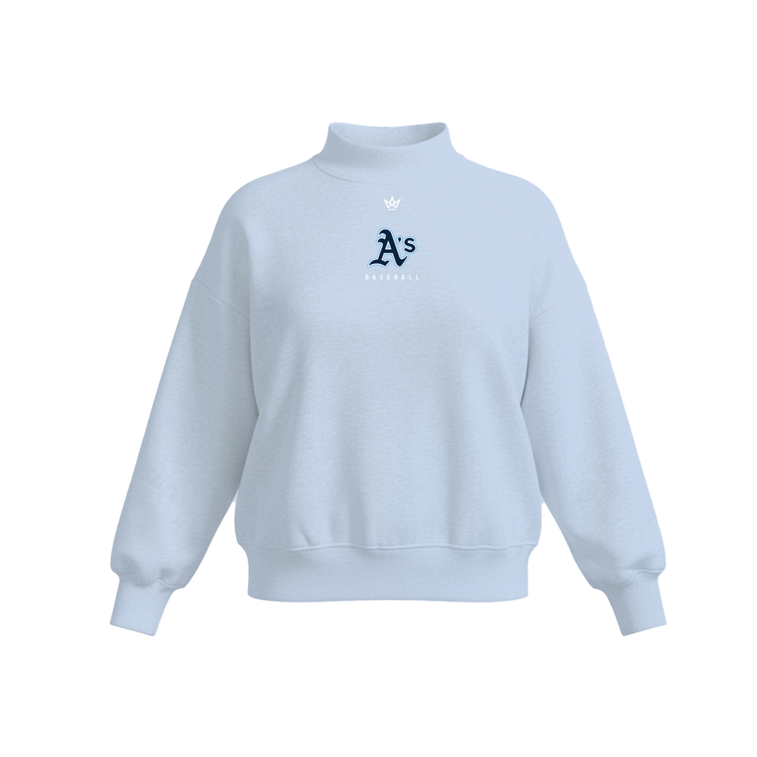 TOP LEVEL ATHLETICS BASEBALL WOMEN'S COTTON FLEECE MOCKNECK
