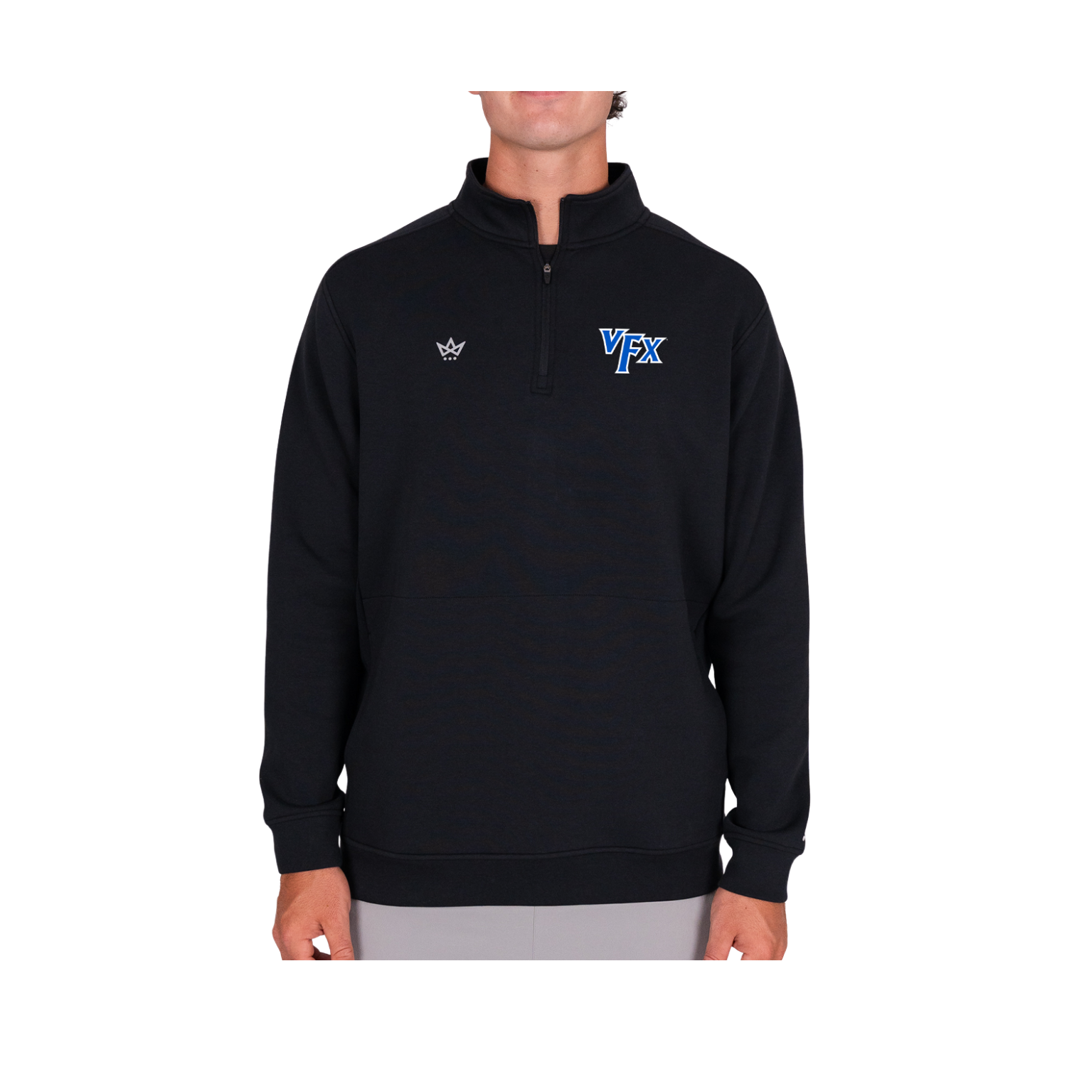VFX HOLIDAY STORE ROYALKNIT QUARTER-ZIP - ONYX
