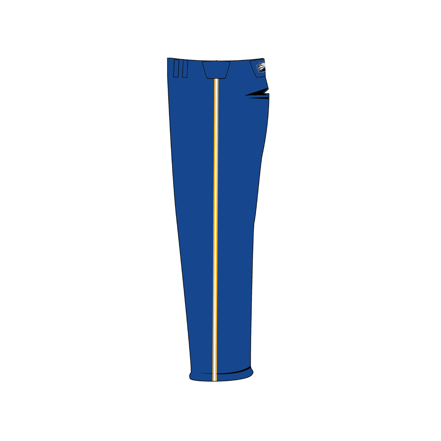 NORTH BRUNSWICK BASEBALL BASEBALL LONG PANTS ELASTIC BOTTOM -BLUE