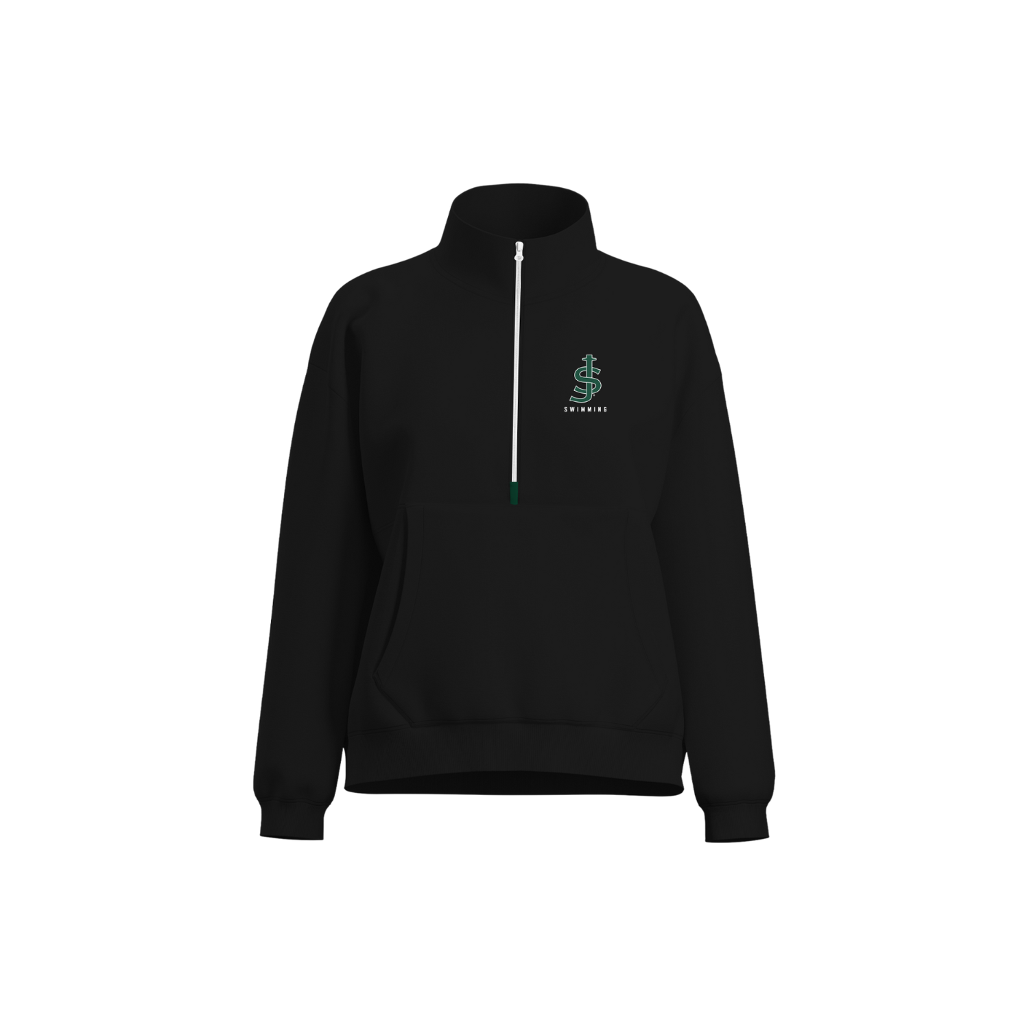 ST. JOE'S SWIMMING '26 WOMEN'S COTTON FLEECE HALF-ZIP