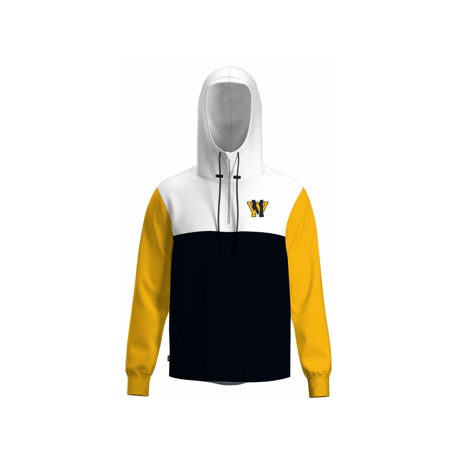 WEST MILFORD BASEBALL PANELED HOODIE