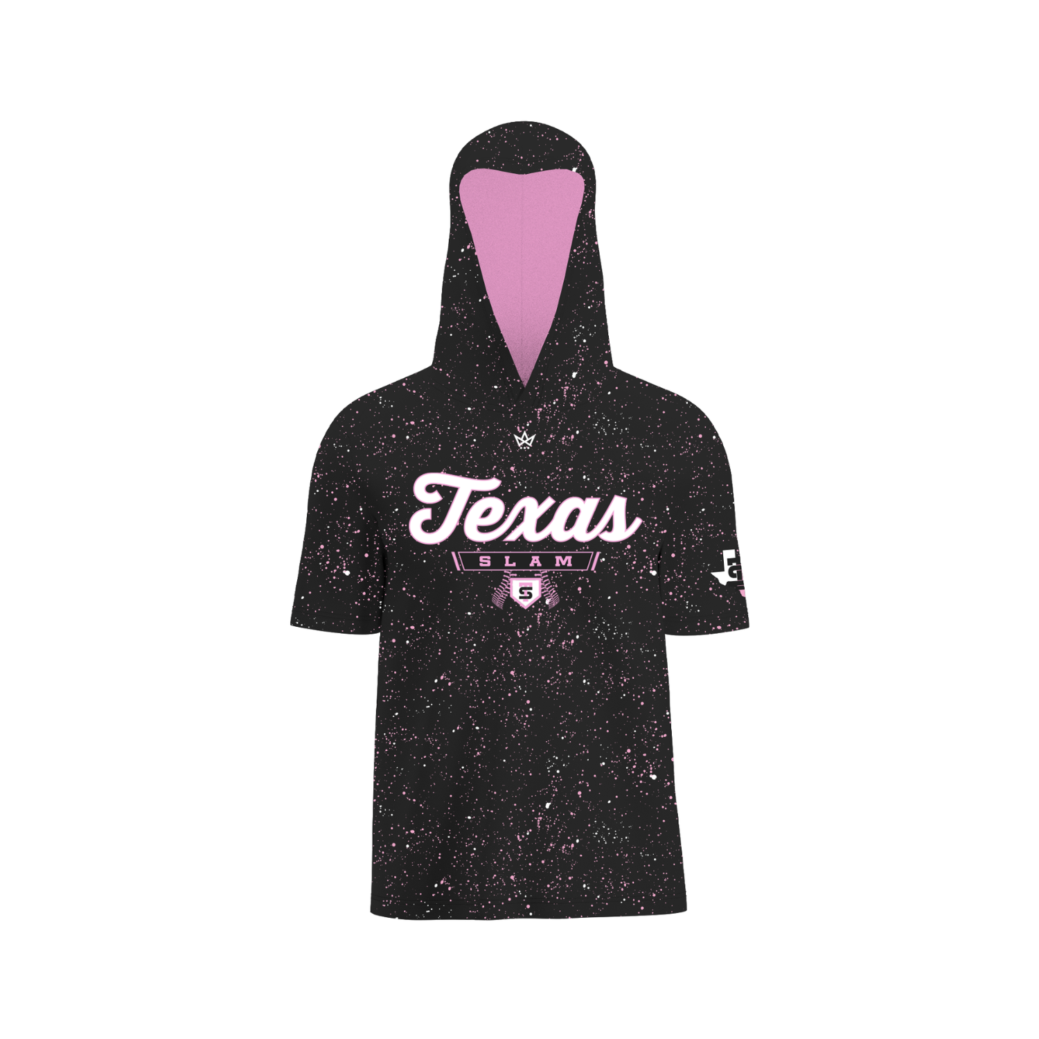 TEXAS SLAM PERFORMANCE SS HOODIE - PINK