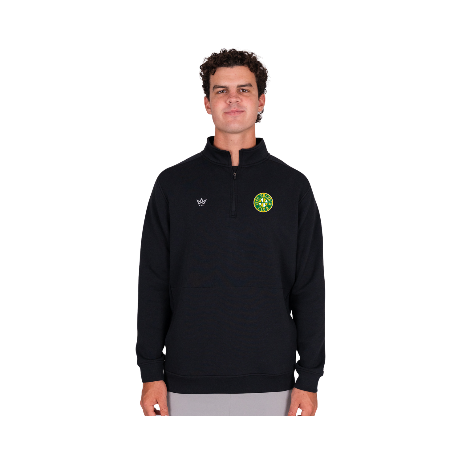1946 LE MOYNE BASKETBALL COLLECTIVE ROYALKNIT QUARTER-ZIP - ONYX