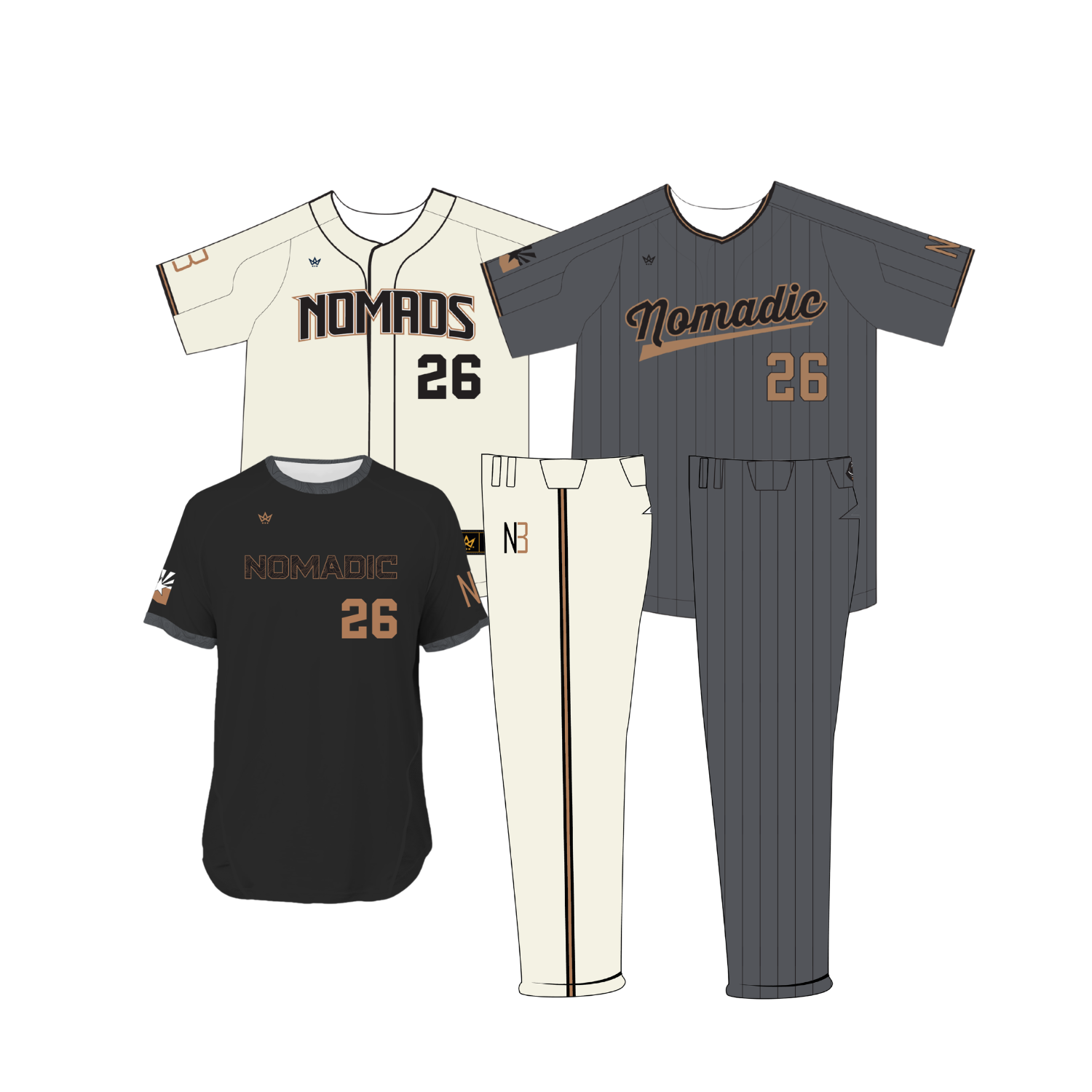 NOMADIC BASEBALL '26 SUMMER LONG PANTS PACK